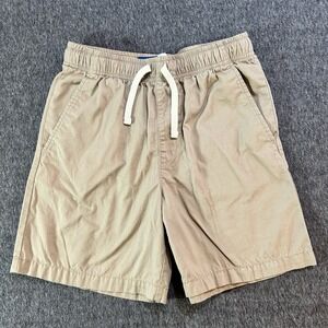 Old Navy Boys XL 14-16 Khaki Dock Shorts Cotton Twill Pull-On Chino Tan